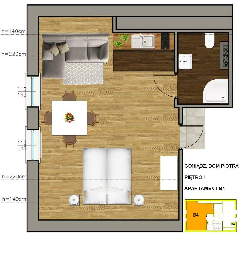 Dom Piotra Apartment Goniadz Exterior foto